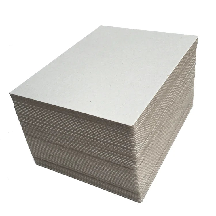 Superior Quality Core Hard Thick Cardboard Sheets: Custom Printed Grey Paperboard.