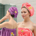 Custom Logo Microfiber Hair Towel Soft Hair Drying Cap Quickly Dry Curly Straight Short Hair Towel for Men Women