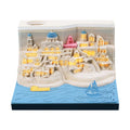 Customized Gifts 3D Custom Memo Pad Sticky Note Santorini Building Block Notepad Holiday Birthday Luxury Souvenirs Gifts