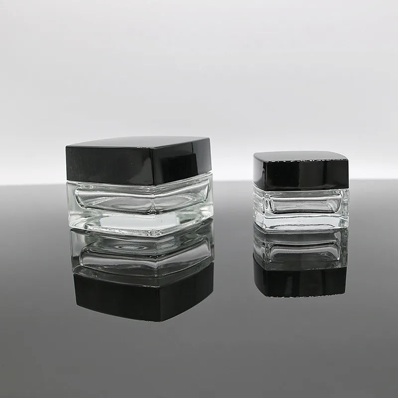 20ml 50ml Super Luxurious Cube Cream Can  Cosmetics Glass Jar