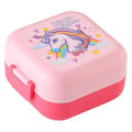 Cartoon Double-Layer Cross-Border Lunch Box with Compartments for Students' Cafeteria Meals Food Storage Storage Box