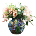 Handmade Resin Table Vase Van Gogh Starry Night Inspired Floral Arrangement Floral Art Craft for Home Decor Desktop Ornament