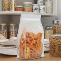 Eight Side-Sealed Transparent BOPP Zip Lock Bag Food Grade Reusable for Milk Sugar Pet Food Jelly Packaging
