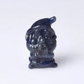 HZ HZ Wholesale Hand Carved Jade Christmas Natural Sodalite Santa Claus Carvings for Christmas Present