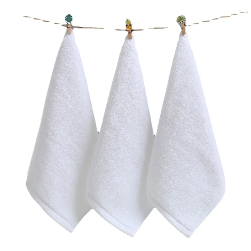 Factory Luxury 5 Star Hotel Washcloth 100% Cotton White Small Square Face Towel for Hotel