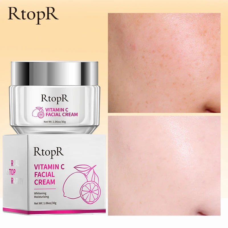 OEM Vitamin c Facial Cream Moisturizing Exfoliating Smoothing Fine Lines Repairing Effective Face Whitening Cream