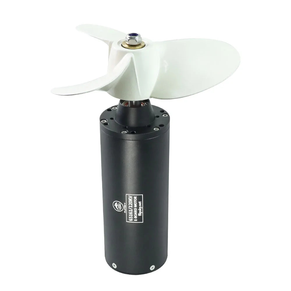 Flipsky Thread/spline Shaft Motor 200A 6000W 100KV/120KV Waterproof Motor 65161 with Propeller for Ebike/Efoil/Surfing/Ejet