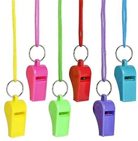 Hot Sale Fashion Durable Custom Logo Whistle Colorful Cheap ABS Whistle Silbato De Plastico