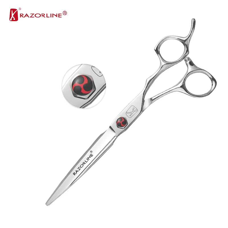 AK02 CNC Tech Professional Salon Flat Scissors Stylist Hair Cutting Scissors