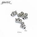 Tibetan Silver Beads European Fit for Women Hollow Charm Style Bracelets DIY Metal Pendant Jewelry Making R224-L