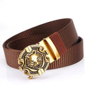 Wholesale Custom Black Gray Khaki Nylon Fabric Belts for Men Brand Ratchet for Buckle for Golf Hiking Duty Men's Duty Belts