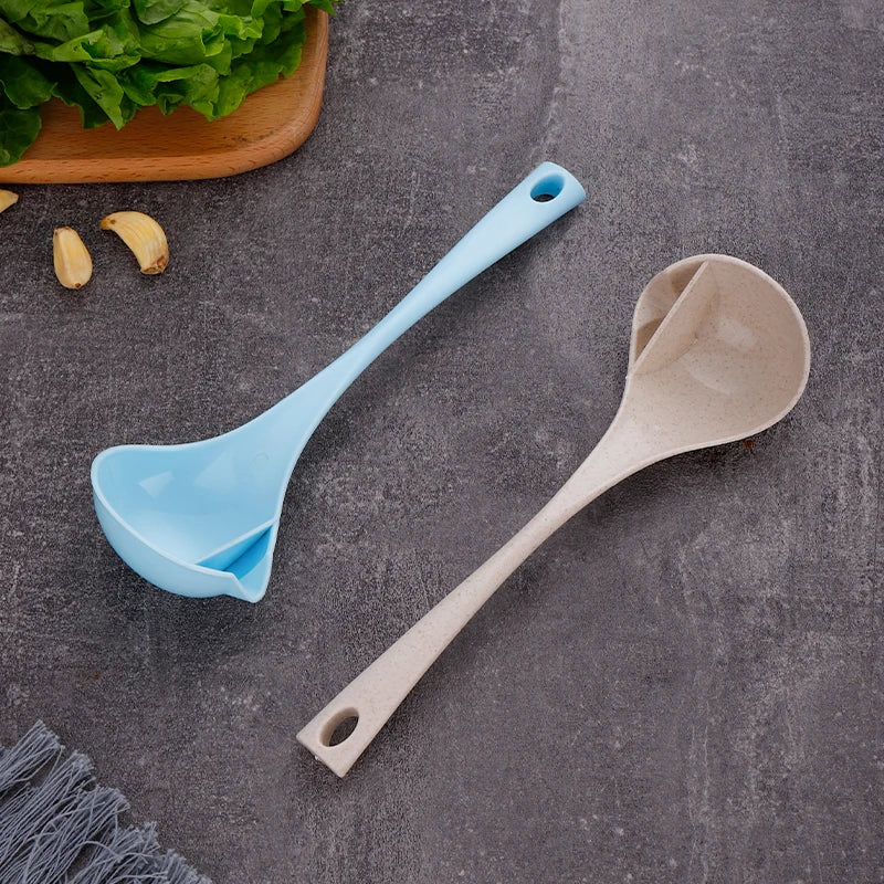 Wholesale Plastic Soup Filter Ladle Wheat Straw Water Soup Separator Filter Home and Kitchen Utensils EP Material