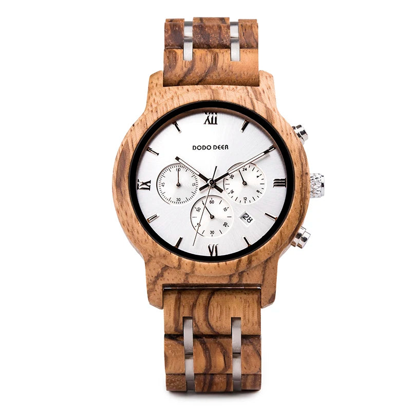 Hot Sale Wooden Watch Luxurious Wood Watch Private Label for Man Birthday Gift
