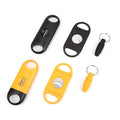Personalized Custom Black Color 4 in 1 Fancy Table Wallet Cigar V Straight Cutter Punch Set of 3pcs