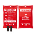 Fire Blanket Fiberglass 1m X1m 1.8m X1.8m Emergency Fire Safety Tool for Home/Kitchen/Workplace ISO9001 Certified