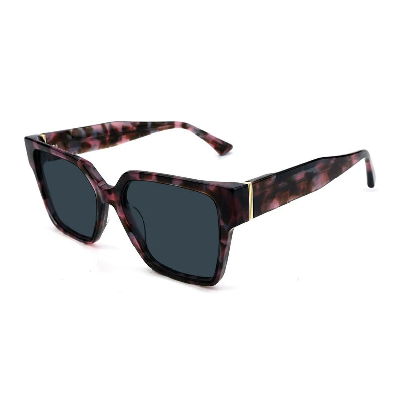 2026 New Hot Sale Polarized Trendy Acetate Sunglasses High Quality Square Frame Sun Glasses  Custom Women Men