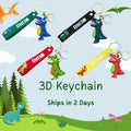 Trending Products 2025 Wholesale Anime Cartoon 3D Keychain Keyring Pvc Rubber Accessories Low MOQ Cute Animal Keychain for Kid