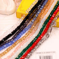Crystal Loose Beads 6mm Crystal Square Beads Straight Hole Cube Bead