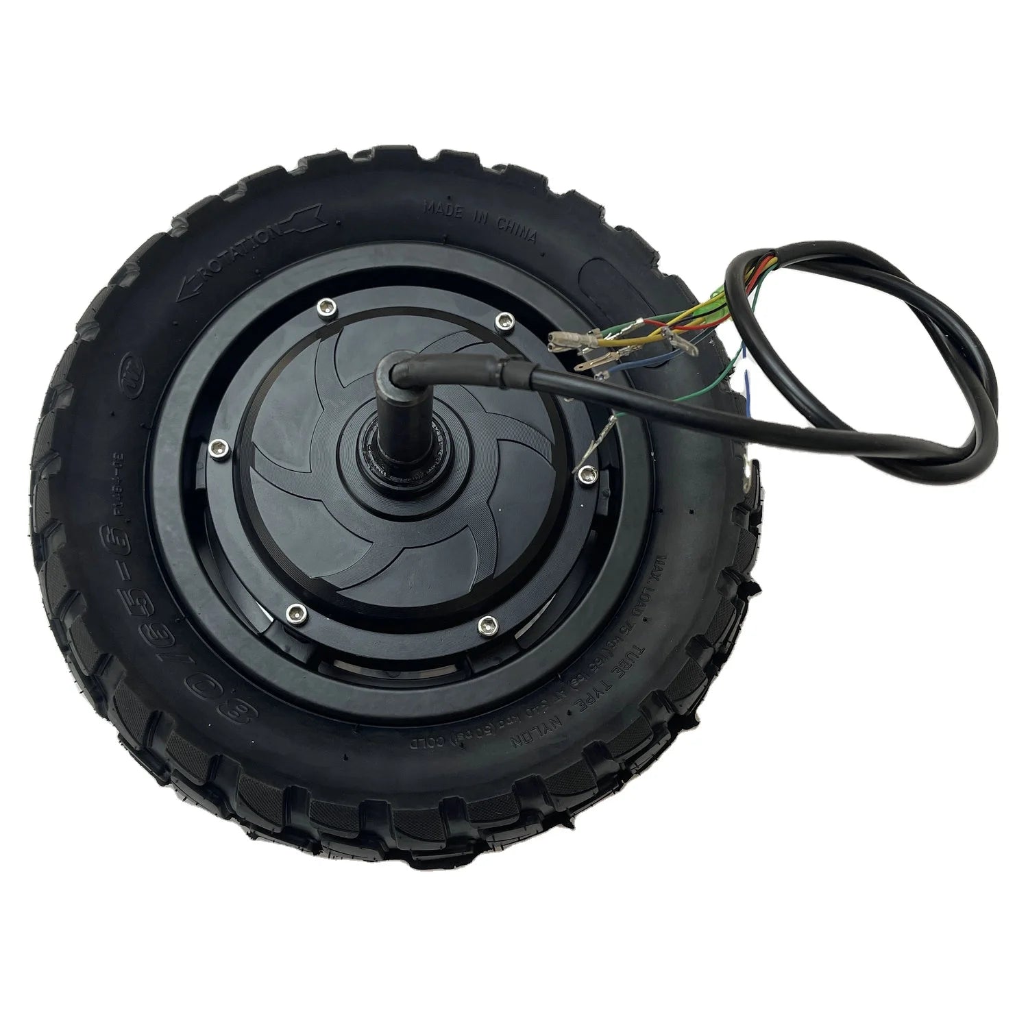 10 Inch Split Wheel Hub Motor 36v48v60v 350w-1000w1500w Unilateral Shaft for Electric Scooter Tricycle Go Cart/kart/golf Cart