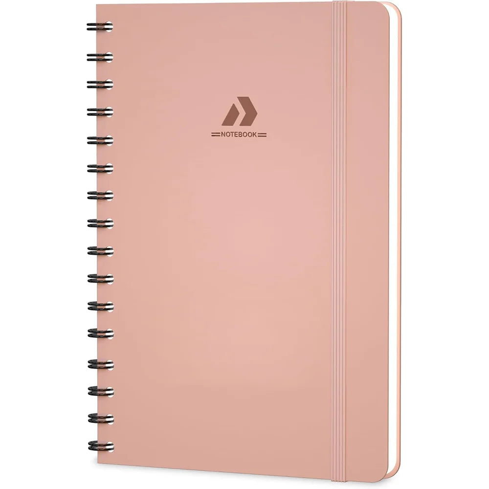 Custom Eco Friendly Creative College Ruled Journals Writing Printed Hard Cover 170 Sheets Spiral Bound Note Taking Diary Book