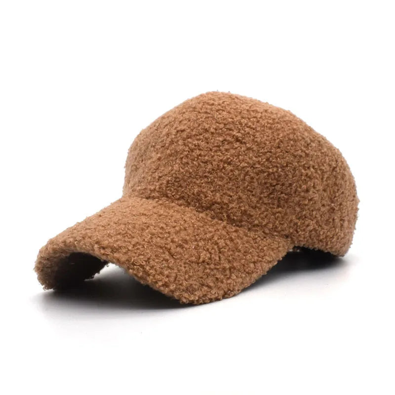 Wholesale Winter Warm Sports Baseball Sherpa Caps Customize Hats Caps Custom Caps Logos Fashion Hats