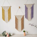 Handmade Macrame Wall Hanging Woven Tapestry - BOHO Chic Home Art Decor - Bohemian Apartment Living Room Bedroom Decorations