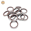 AUTOX High-Density Galvanized Bonded Seal Rubber Gasket NBR & Metal O-Ring Extreme Durability Sealing Ring