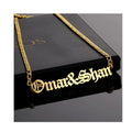 Wholesale Personalized Name Men Stainless Steel Pendant Custom Nameplate Necklace for Women Men Chain Choker Custom Jewelry Gift