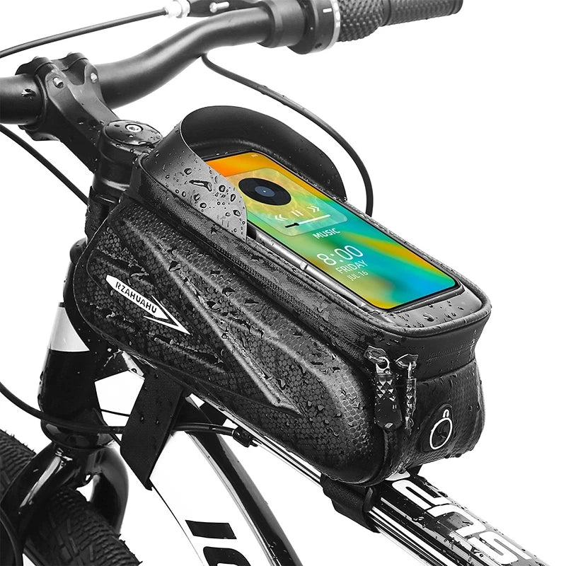 Bicycle Waterproof Bag Reflective Touch Screen MTB Road Bike Bag 6.5 Phone Case Cycling Bag Front Tube Frame Cycling Accessories