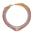 Handmade Bohemian Style Natural Pearl Necklace With Rainbow Miyuki Rice Beads Strand Type Choker Necklaces