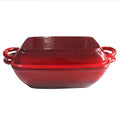 Manufacturer Wholesale Multi-Purpose Rectangular Cast Iron Non-Stick Coating Eco-Friendly Gas Induction Ready Cast Iron Handle