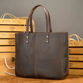 MARRANT Crazy Horse Genuine Leather Shoulder Tote Bag With Zipper Men Laptop Bag Handbag Leather Tote Bag for Women
