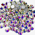 Yantuo Crystal Ss3-ss50 AB Non Hot Fix Flatback Rhinestones Bulk Wholesale Glass Strass for TumblersClothesDressNail Art