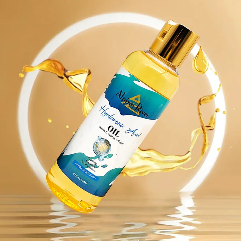 Private Label Body Skin Care Products Natural Organic Vitamin E Skin Moisturizing Anti-Aging Hyaluronic Acid Body Oil