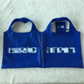 Customized Logo Printing Promotional Polyester Foldable Shopping Tote Bag Grocery Bag with Letter Pattern