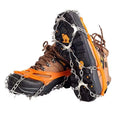 WOQI Spikes Crampons Upgraded Version Stainless Steel Anti-Slip Ice Cleats Grips for Hiking Shoes and Boots