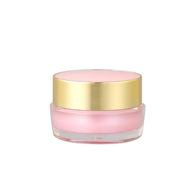10g in Stock Luxury Ready to Ship Fashion Design Acrylic Cream Jar Empty Cosmetic Pink Container with Cap