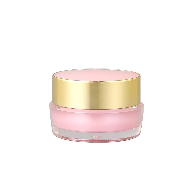 10g in Stock Luxury Ready to Ship Fashion Design Acrylic Cream Jar Empty Cosmetic Pink Container with Cap