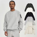 Custom Sleeve Zipped Pocket Tech Fleece Sportswear Sweatshirt for Men