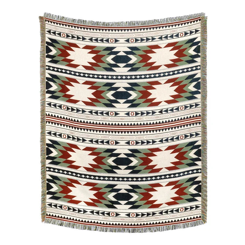 Moisture-proof Camping Mat Jacquard Tapestry Moo Gaudi Hair Towel Thread Blanket Multi-functional Sofa Blanket