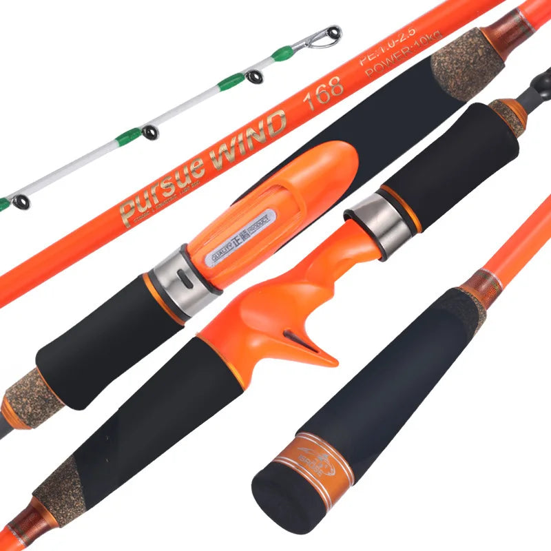 SNEDA Casting Spinning Fishing Sea Boat Rod1.35m 1.5m 1.68m 1.8m Carbon Fiber Lure 10-300g Saltwater Ocean Fishing Pole