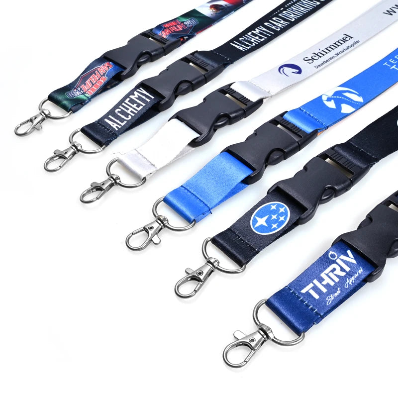 No Minimum Order Manufacturer Cheap Personalized Neck Tool Printed Polyester Sublimation Custom Lanyard Strap logo Custom