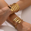 MICCI Waterproof Fashion 18K Plated Stainless Steel Jewelry Custom Logo ID Engravable Bracelet