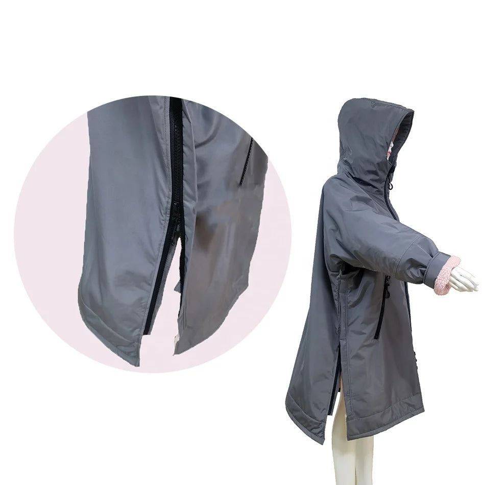 Personalized Keep Warm Waterproof Changing Robe Loose Long Horse Riding Equestrian Winter Coats