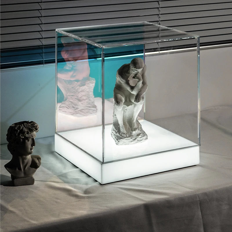 Rechargeable Lightbox Illuminated Advertising Display Box Jewelry Store Product Acrylic Display Box Customization