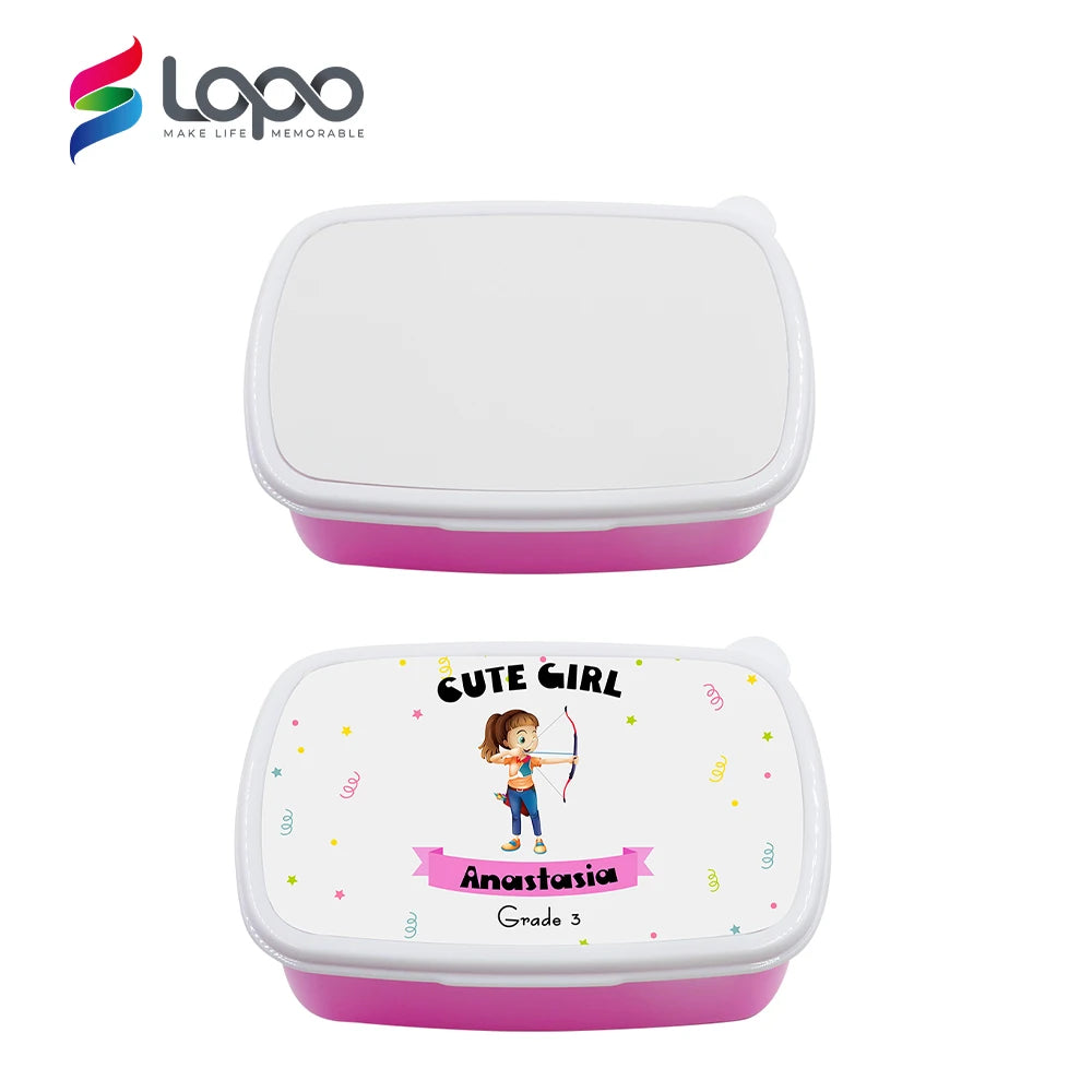 Food Safety Sublimation Rectangle Lunch Box Blanks for Children