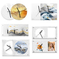 Customizable Sublimation Glass Clock Glass Photo Frame - Heat Transfer Printed Wall Clock / Desk Clock Dual-Use with DIY Kits