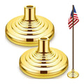 Stand Gold Pennant Flag Base Polyester Metal Fiberglass Compatible Diameter Floor Flag Holder Indoor Outdoor Home Office Banner