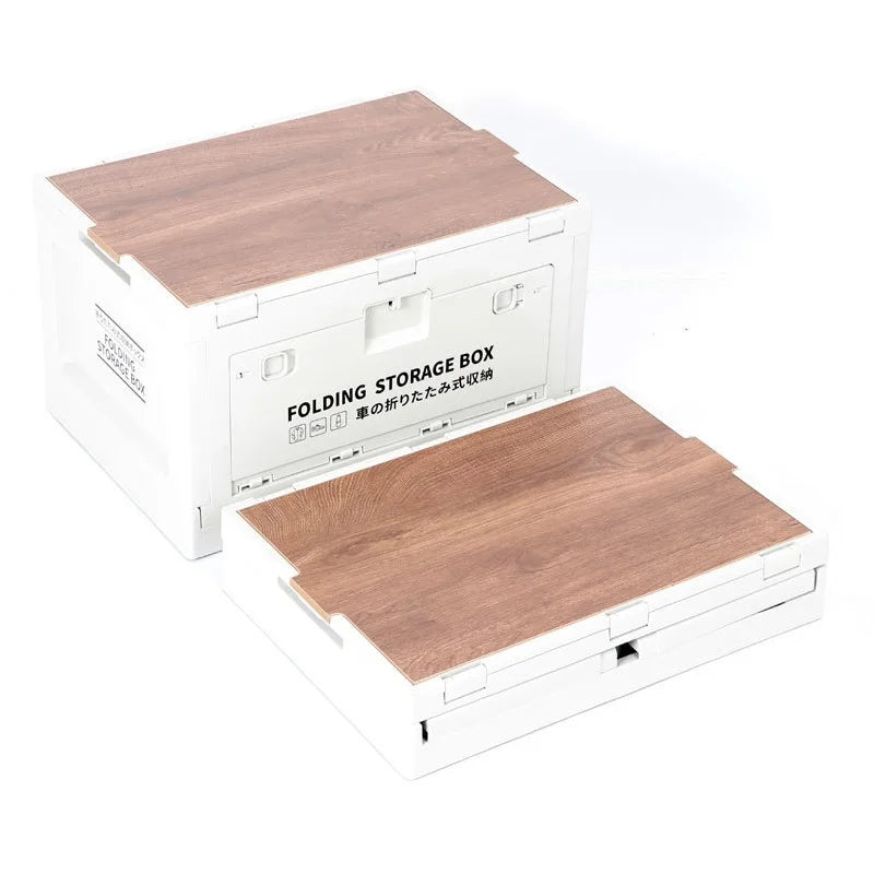 Camping Folding Storage Box Outdoor Portable Folding Box Table Equipment Large Capacity Case Picnic Box