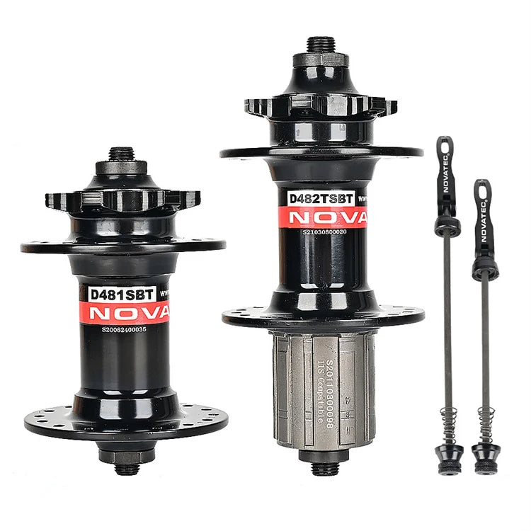 Novatec D481SBT MTB Hub 32-Hole Aluminum Alloy Front Rear Bearing Hubs for 8/9/10/11 Speed Mountain Bikes Shimano HG Cassette